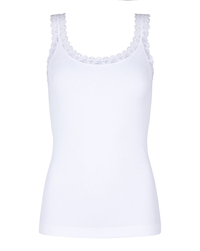 Frida Rib Top | Bianco