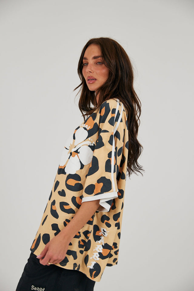 SABBI | The Hibiscus tee | Leopard