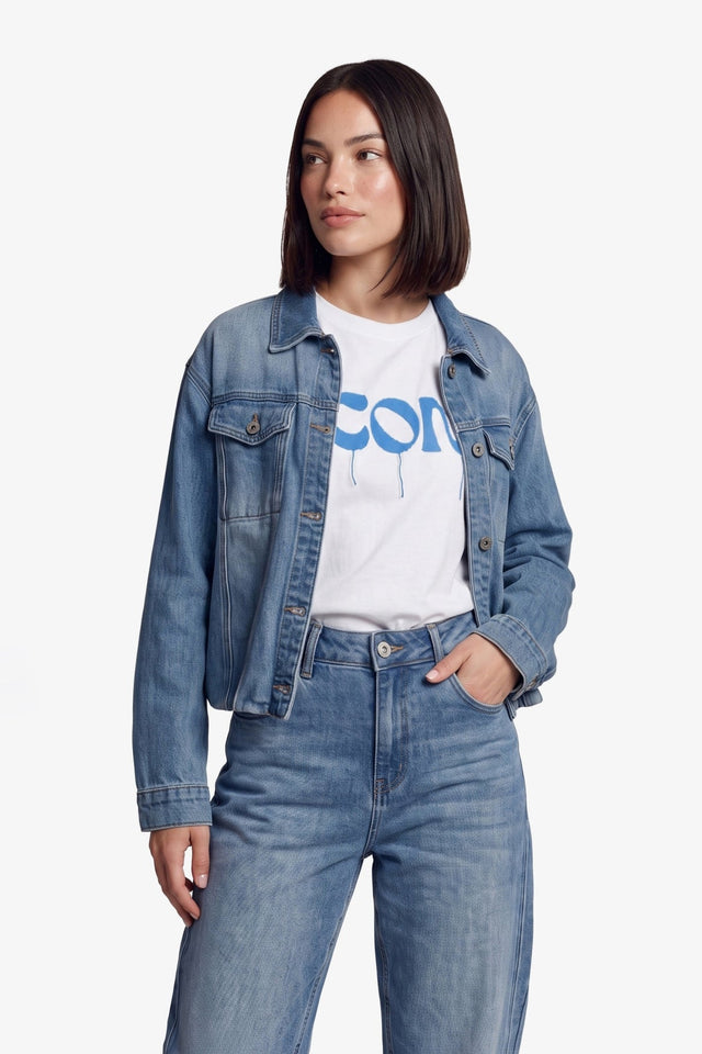 Mena jacket | Denim Mid Blue