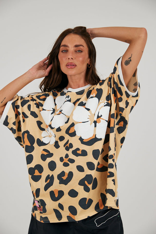 SABBI | The Hibiscus tee | Leopard