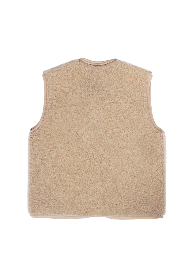 Alwero bodywarmer Tyb Light Sand Brown detail