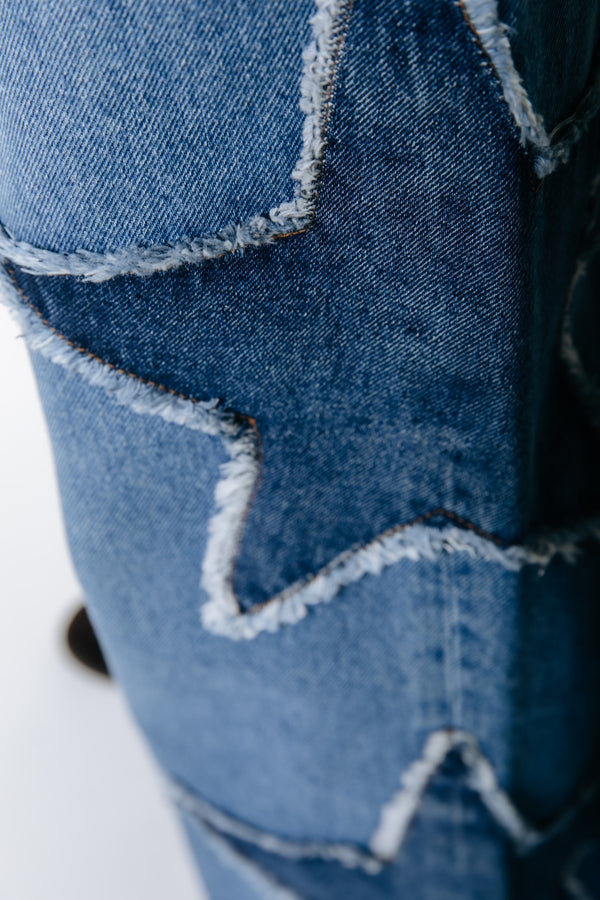 Colourful rebel | Zadie star studded wide leg jeans