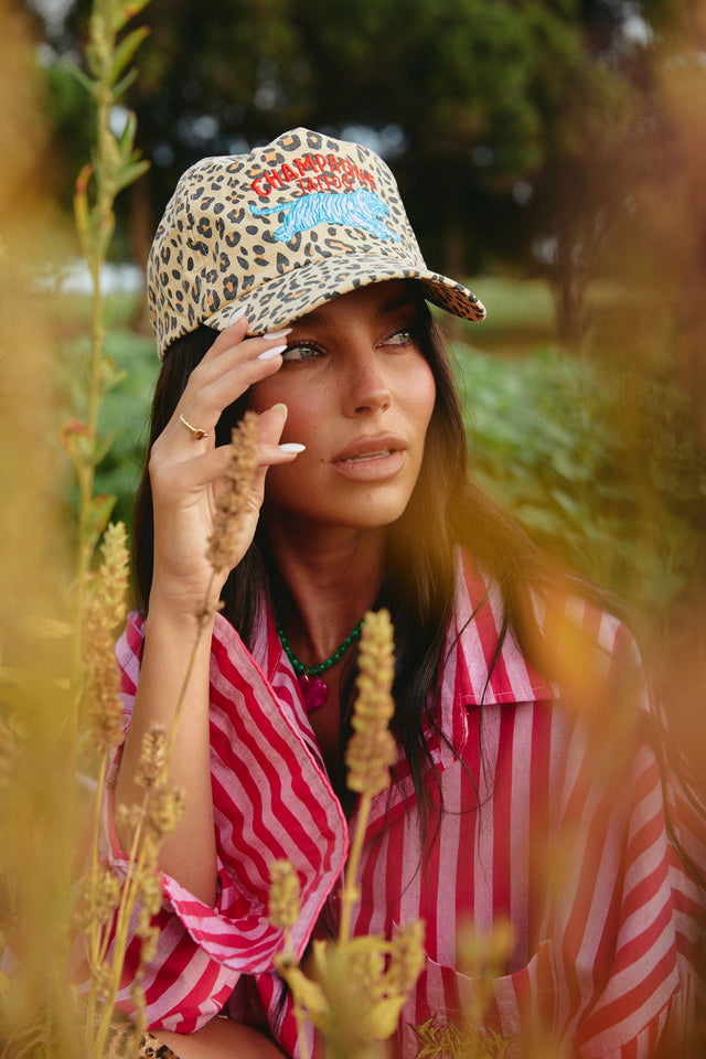 SABBI | Leopard Champagne Tattoo Cap