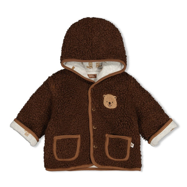 Feetje | Omkeerbaar teddy jasje met capuchon - Tiny Timber Tales