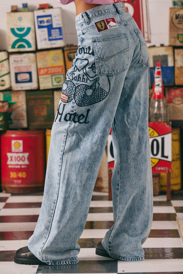 SABBI | The Mermaid Racing Denim Jeans