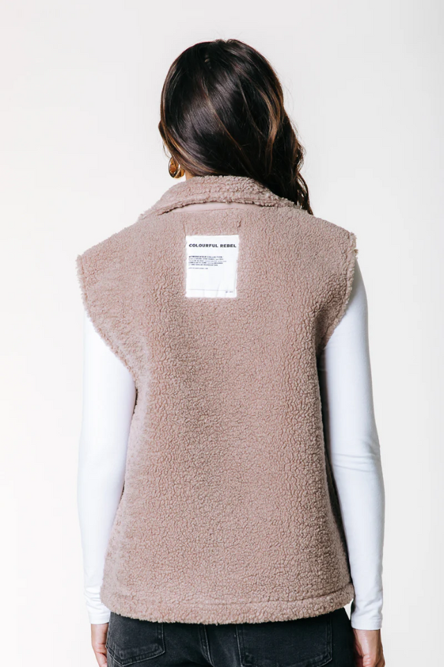 Evi Faux Fur Gilet | Colourful Rebel