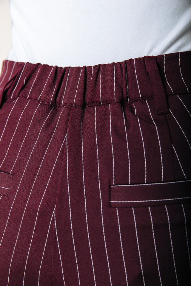 Rus Pinstripe Straight Pants | Colourful Rebel