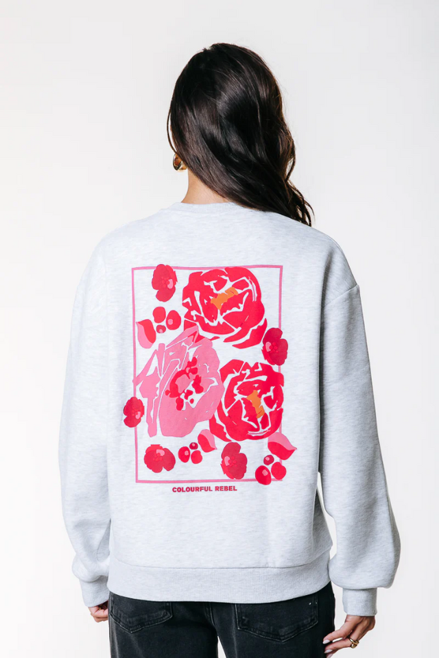 Flower Square Sweat | Colourful Rebel