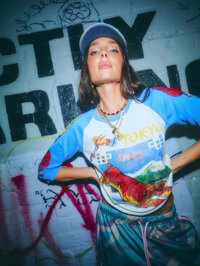 SABBI | Lucky 3/4 Sleeve Top - Royal