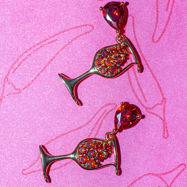 Bedel Wijnglas Rood | 18K Gold Filled