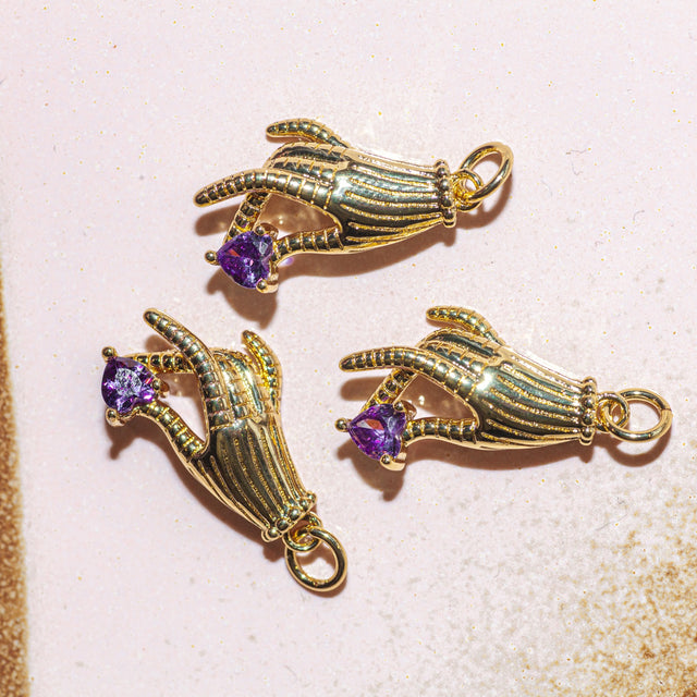 Bedel Hand met diamant | 18K Gold Filled