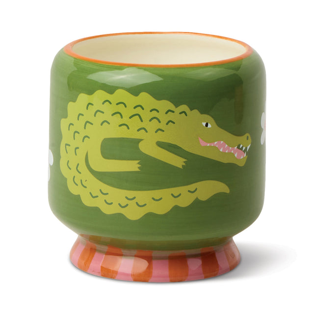 A dopo Crocodile ceramic kaars | Prickley Pear | Paddywax - paddywax - wonder & melon