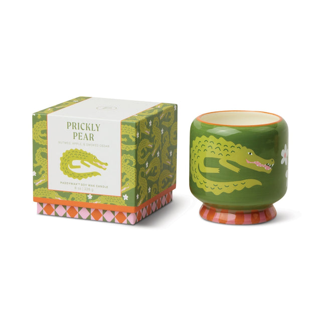 A dopo Crocodile ceramic kaars | Prickley Pear | Paddywax - paddywax - wonder & melon