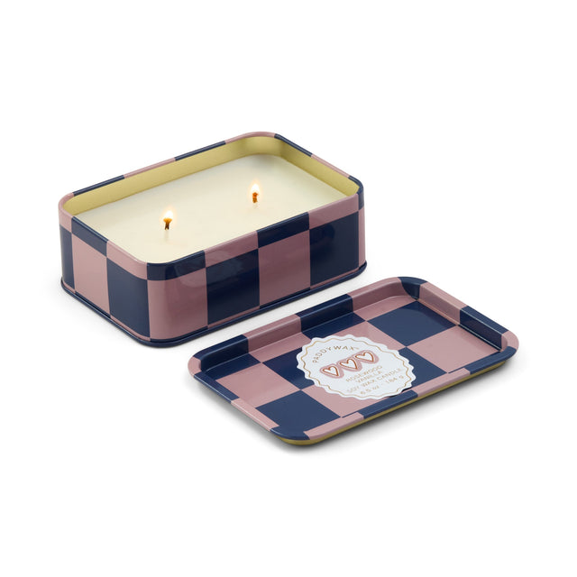 A Dopo Hart Print Geurkaars in Blik | Rosewood Vanilla Geurkaars | Paddywax - paddywax - wonder & melon