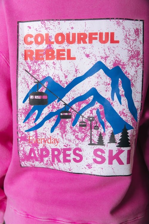 Apres ski | Acid wash| Dropped shoulder | Colourful rebel - Colourful Rebel - wonder & melon