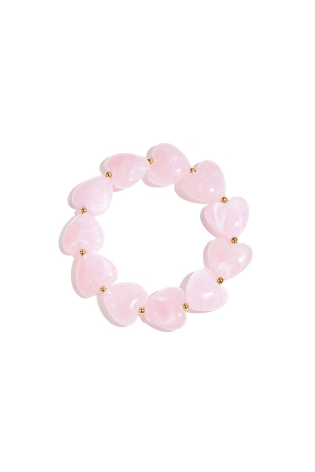 Armband Piece of my Heart | Baby pink | Big - wonder & melon - wonder & melon