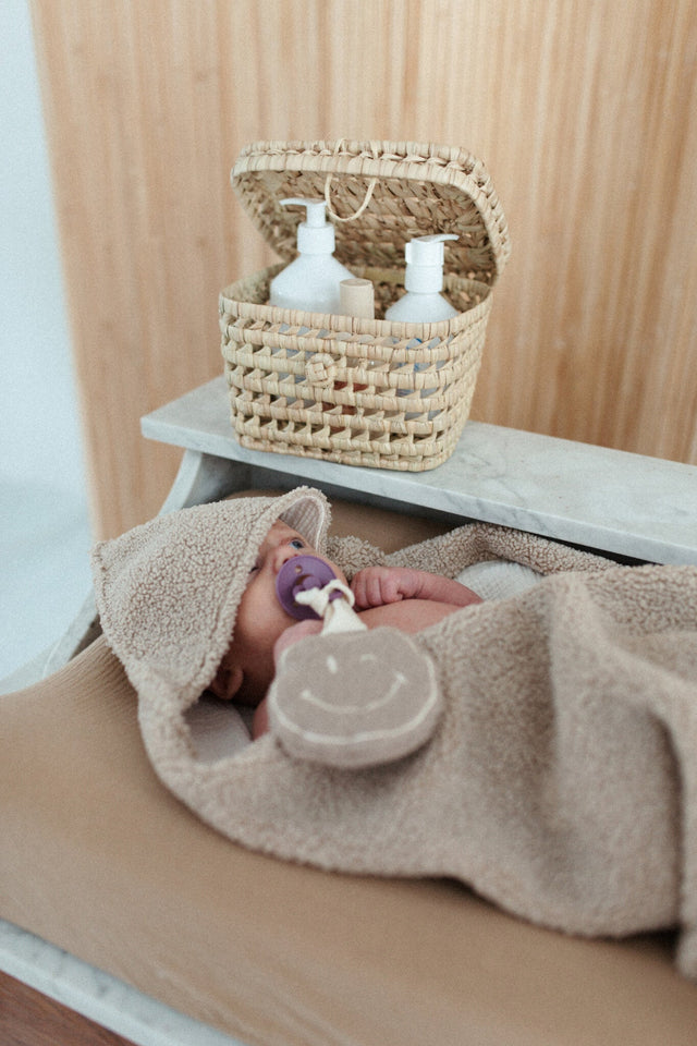 Atelier Pomme | Cosy hooded blanket Teddy - Atelier Pomme - wonder & melon