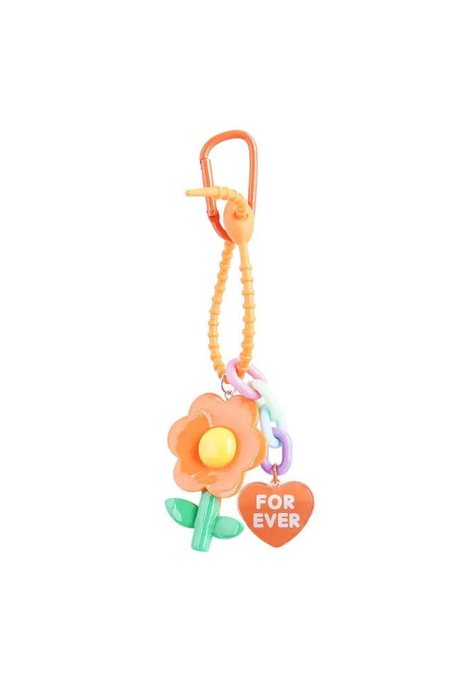Bag Charm | Flower | Oranje - wonder & melon - wonder & melon