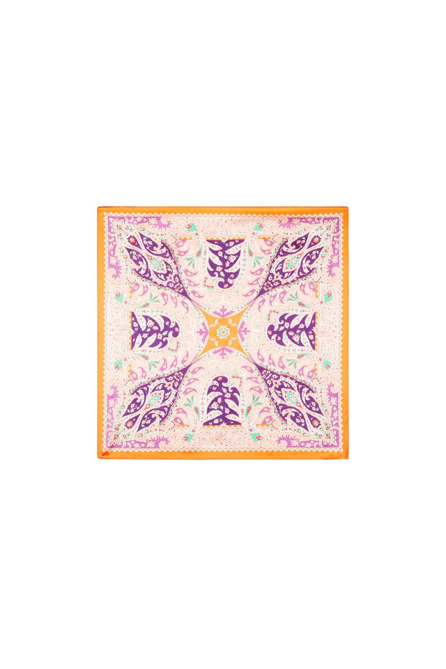 Bloemen sjaal oranje - wonder & melon - wonder & melon