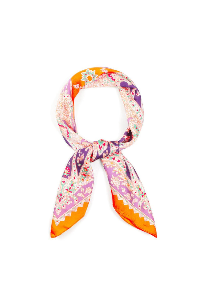 Bloemen sjaal oranje - wonder & melon - wonder & melon