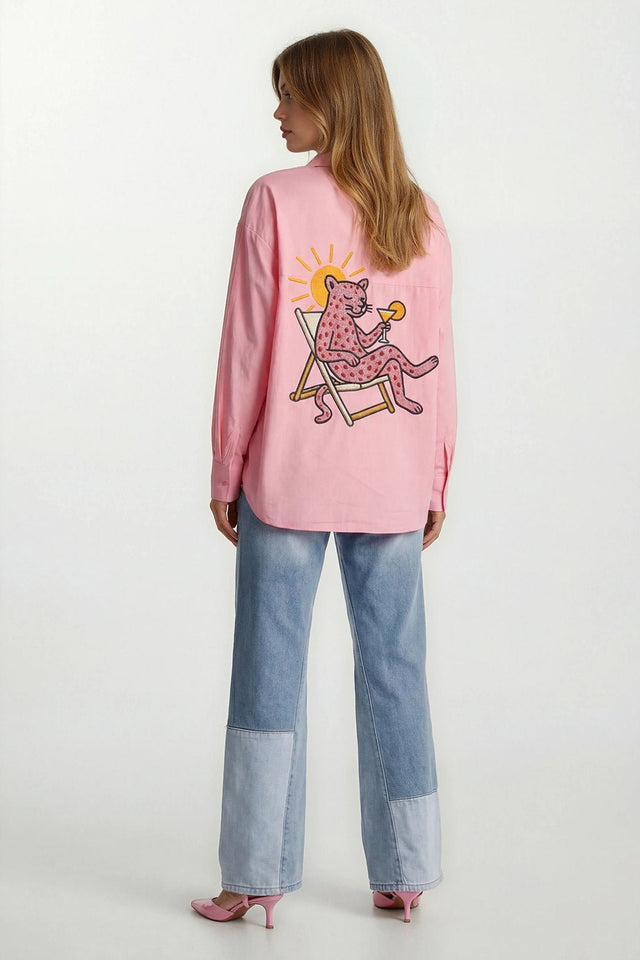 Blouse Panter | Pink - wonder & melon - wonder & melon