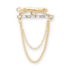 Broche | Leopard Bar | Gold - wonder & melon - wonder & melon