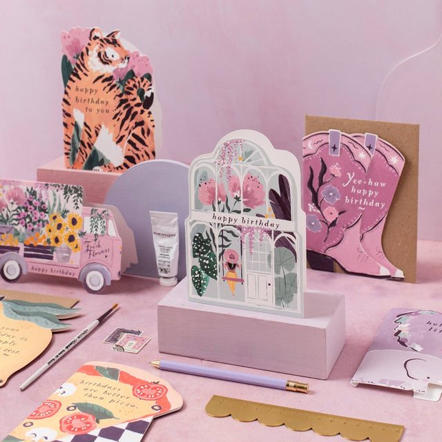 Broeikas verjaardagskaart | Verjaardagskaart voor planten | Plantenkaart - Sister Paper Co. - wonder & melon