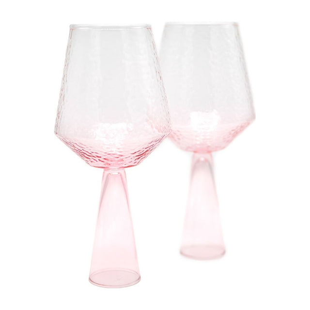 Brût Homeware Claude wijnglazen set van 2 in roze