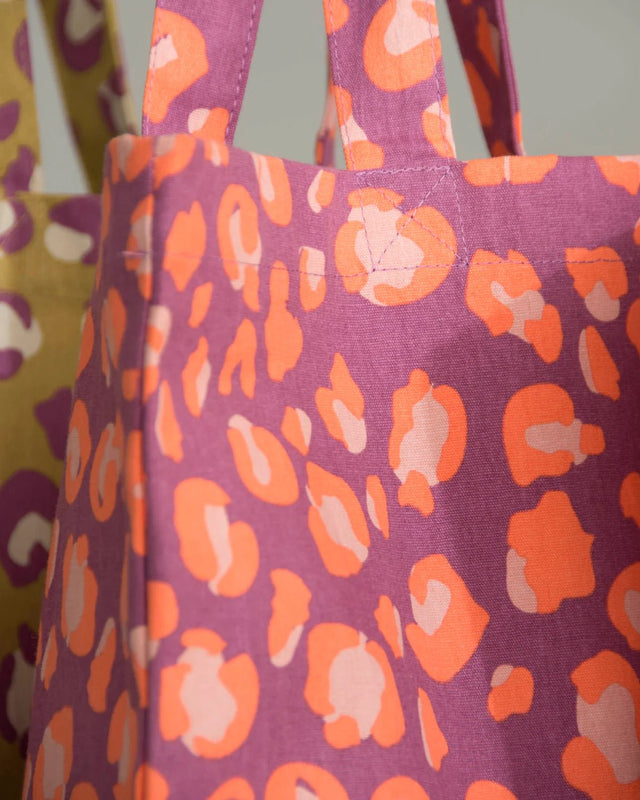 Canvas Tas Panter | Paars - wonder & melon - wonder & melon