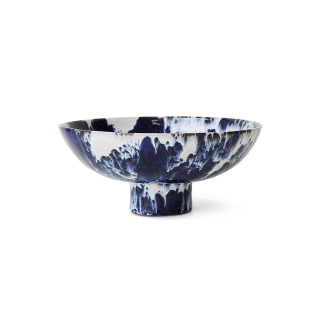 Ceramic Bowl on Base | Indigo | HKliving - HKliving - wonder & melon