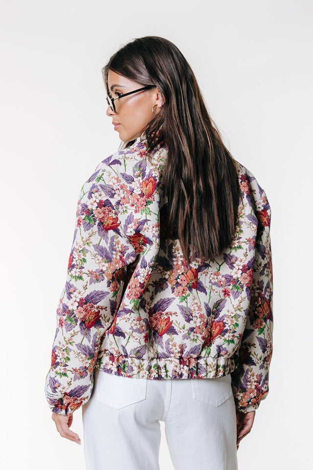 Colourful Rebel | Bente flower jacquard bomber jacket - Colourful Rebel - wonder & melon