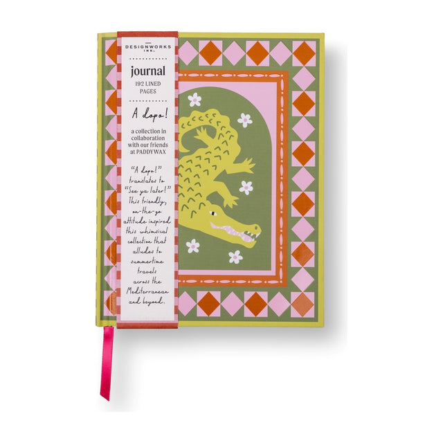 Paddywax A Dopo journal met krokodillenprint