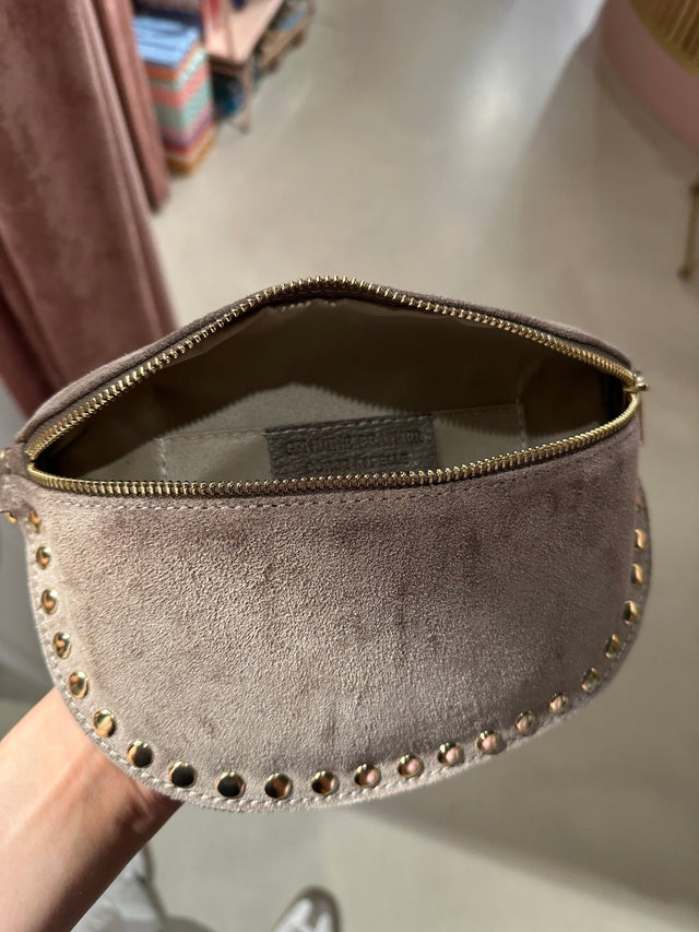 Crossbody Tas | Suede | Taupe - wonder & melon - wonder & melon