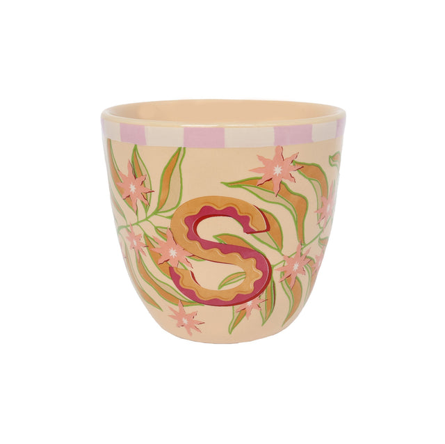 Cup Letter S - All the luck in the world - wonder & melon