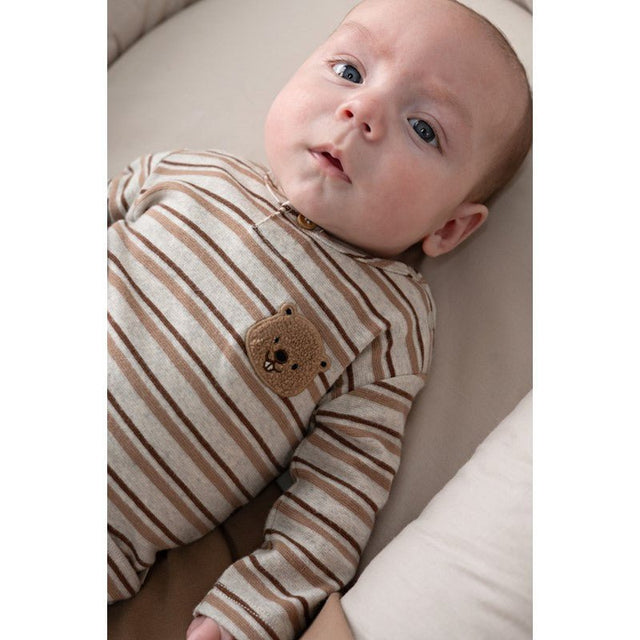 Feetje | Longsleeve rib met streep - Tiny Timber Tales | Bevertje - Feetje - wonder & melon