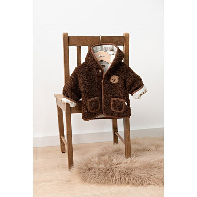 Feetje | Omkeerbaar teddy jasje met capuchon - Tiny Timber Tales - Feetje - wonder & melon