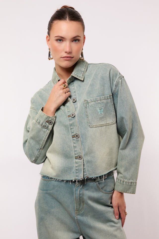 Fluresk | Denim blouse - Fluresk - wonder & melon