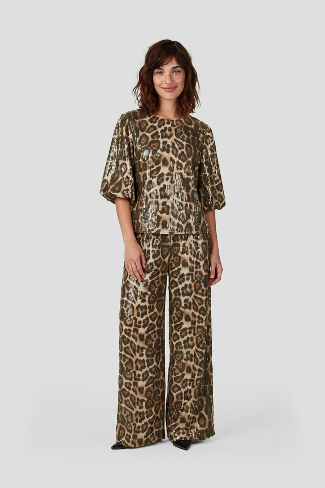 Fluresk Esra broek | Panter - Fluresk - wonder & melon
