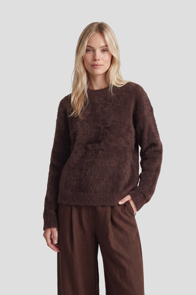 Fluresk | islene knit sweater | Dark brown - Fluresk - wonder & melon
