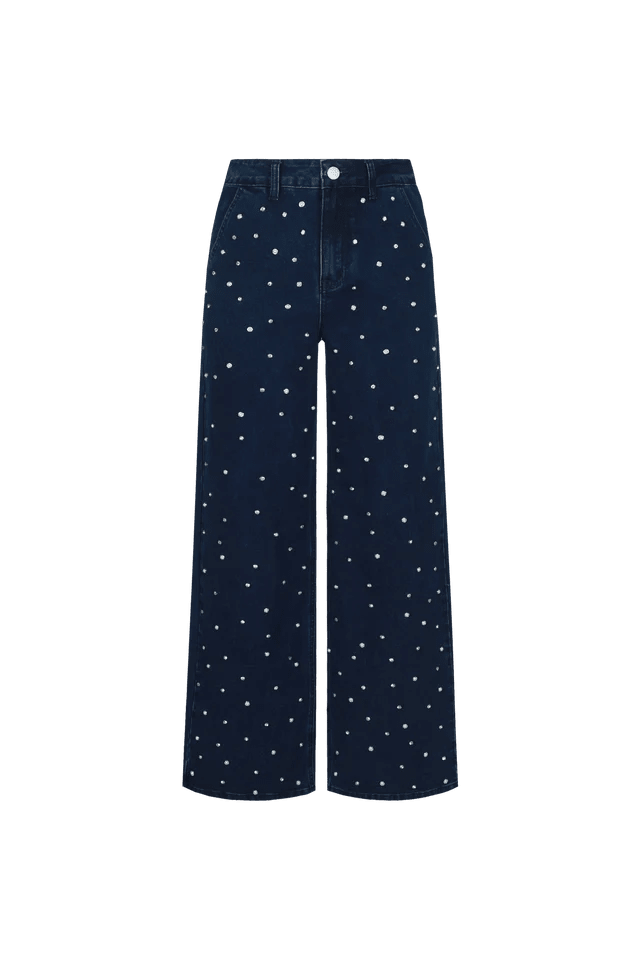 Fluresk Iva broek l Denim mid blue - Fluresk - wonder & melon