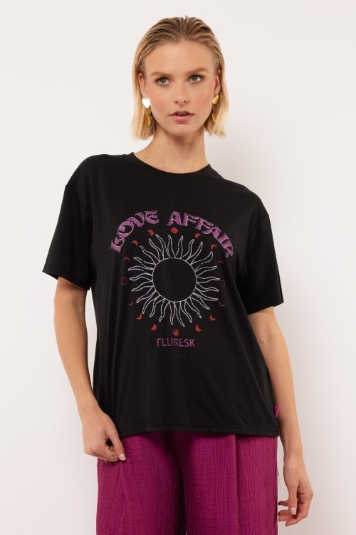 Fluresk | Viola t-shirt | Black - Fluresk - wonder & melon