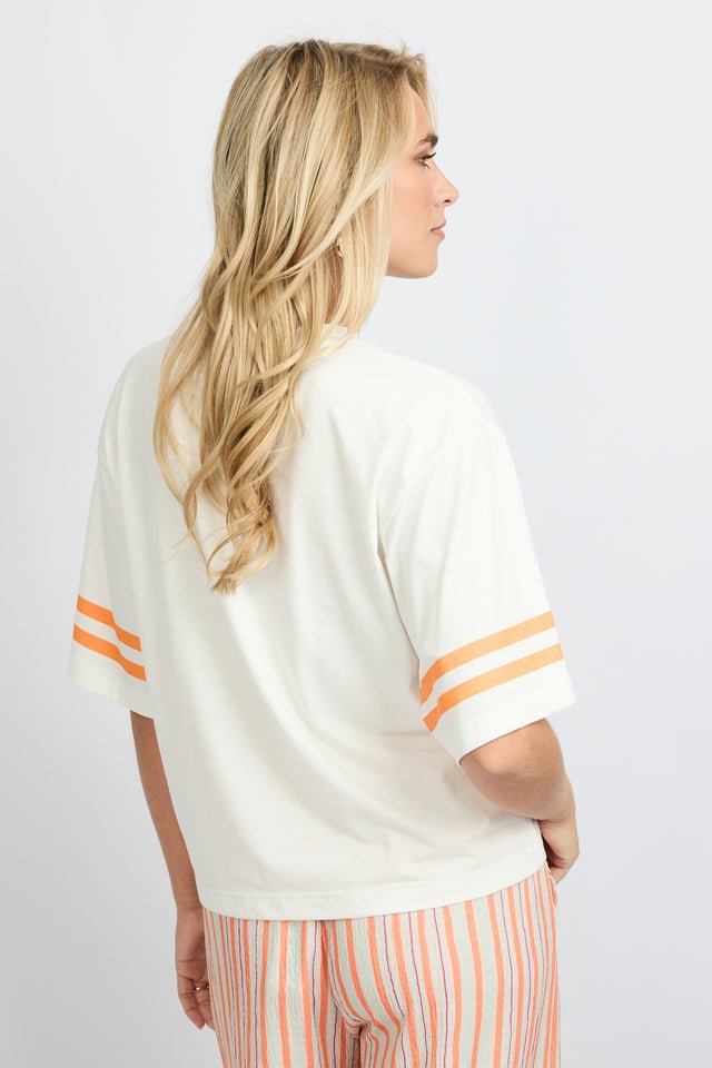 Fluresk | Zesty shirt | Wit/oranje - FLURESK - wonder & melon