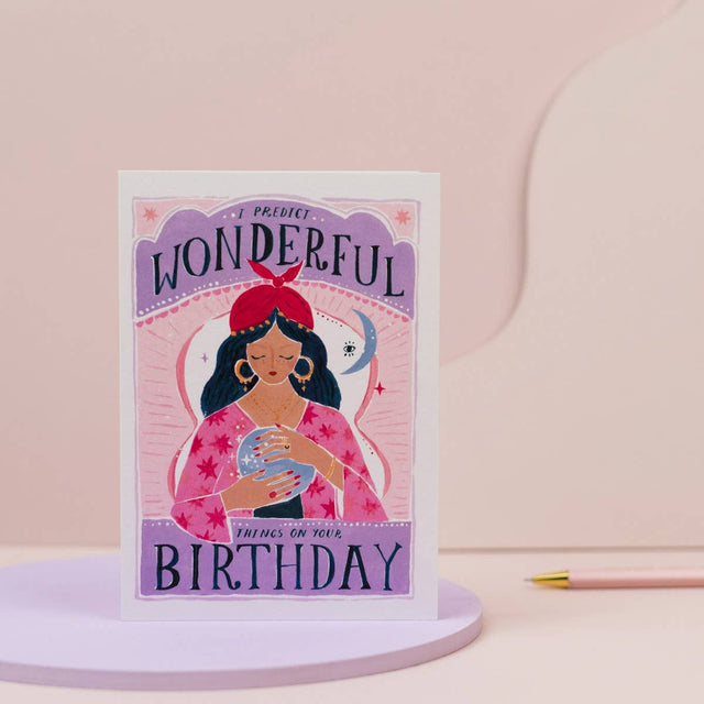 Fortune verjaardagskaart | Crystal Ball-kaart | Wenskaarten - Sister Paper Co. - wonder & melon