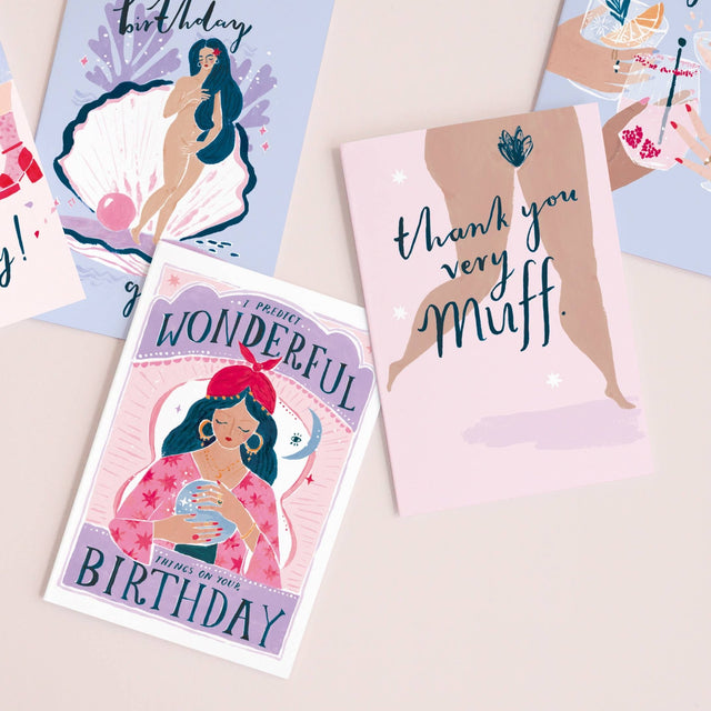 Fortune verjaardagskaart | Crystal Ball-kaart | Wenskaarten - Sister Paper Co. - wonder & melon