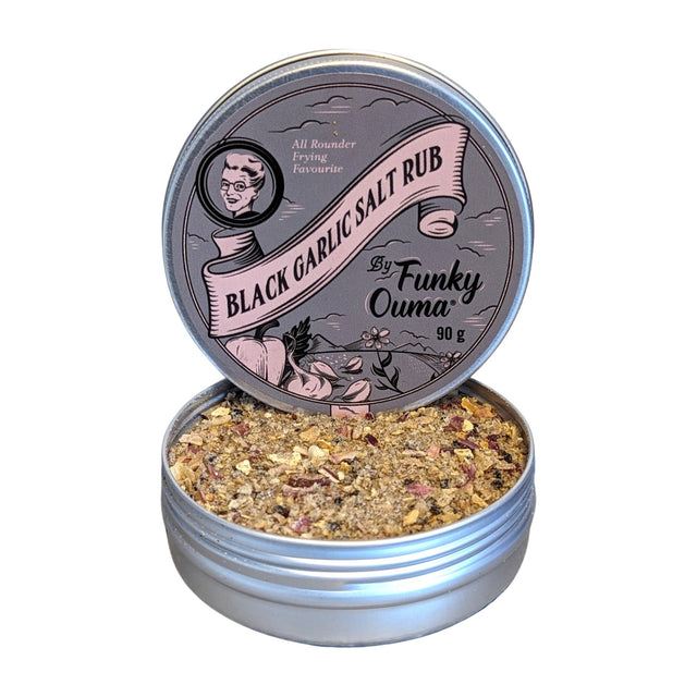 Funky Ouma | Black Garlic Salt | Travel Tin - Funky Ouma - wonder & melon