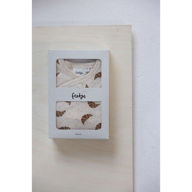 Geschenkset 1 - delig pak + muts | Offwhite Melange| Feetje - Feetje - wonder & melon