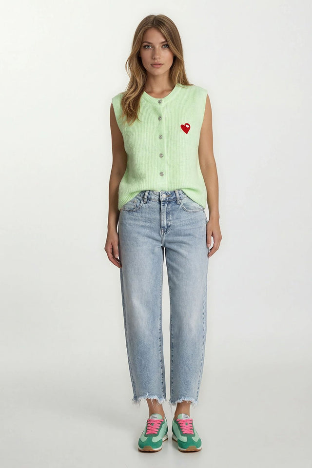 Gilet Heart | Mint - wonder & melon - wonder & melon