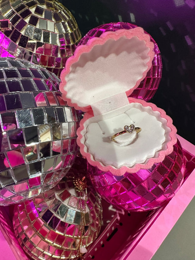 Girl Ring | Hart met steentjes | Stainless Steel - wonder & melon - wonder & melon