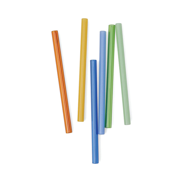 Glazen rietjes set van 6 | The Whistler Colored | Here’s How - Here’s How - wonder & melon