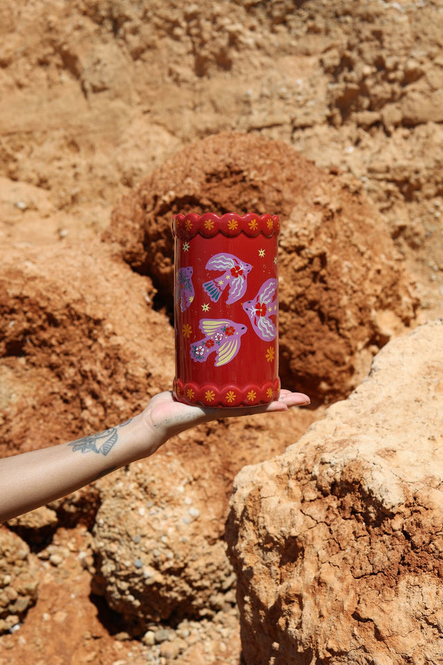 Grote vaas Vogels - All the luck in the world - wonder & melon